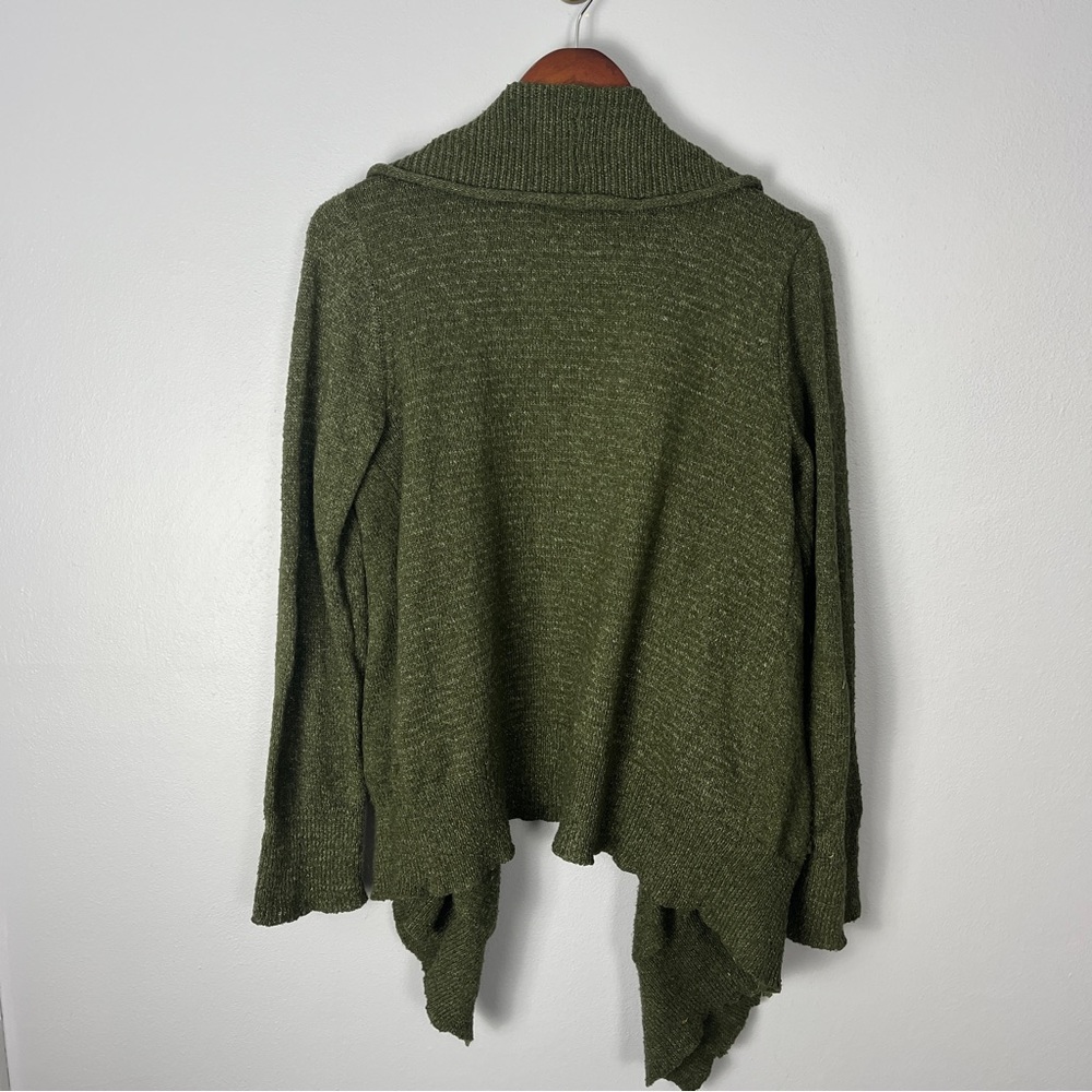 Green waterfall open cardigan - Picture 5 of 6